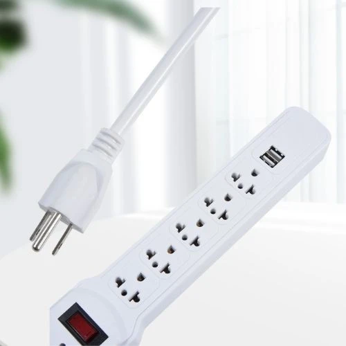 5-outlet Power Strip With Usb Ports